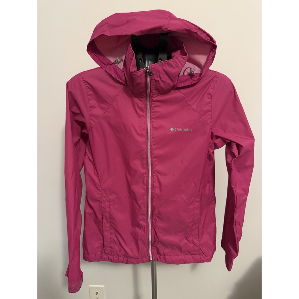 Women's Pink Columbia Rain Jacket Size small